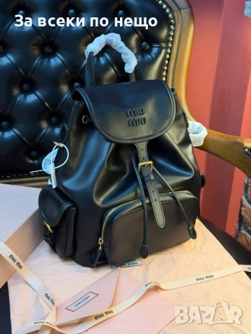 Miu Miu Дамска Раница Естествена Кожа Миу Миу - Налични Различни Цветове Код SK865, снимка 6 - Раници - 53226620