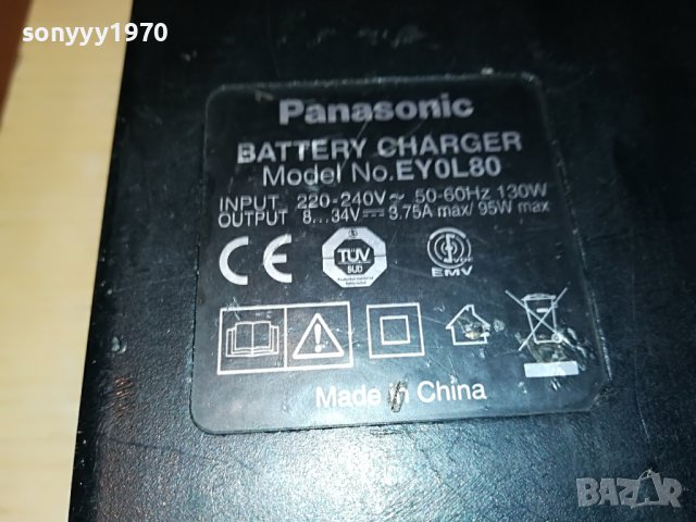 PANASONIC EY0L80 LI-ION NI-MH NI-CD BATTERY CHARGER-ENGLAND 0503231031, снимка 17 - Винтоверти - 39889431