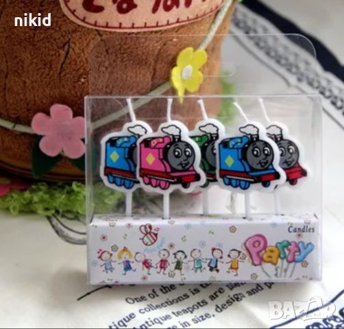5 бр свещи свещ с Thomas Томас влакчето торта Рожден ден детско парти фигурки топери