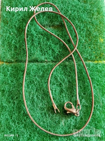 Сребърен синджир плетка тип змийска кожа много елегантен дизайн 54215, снимка 5 - Колиета, медальони, синджири - 53993036