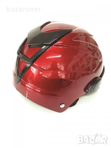 Нова Каска за Мотор Тип Каскет-Черна/Червена/Синя/Бяла А-174, снимка 10 - Аксесоари и консумативи - 33918839