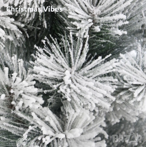 Изкуствено борче/елха със заскрежени иглички, снимка 7 - Декорация за дома - 52229722
