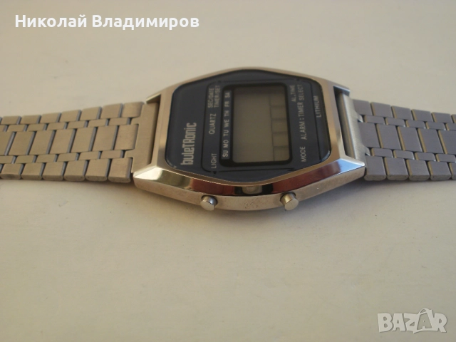 Buletronic рядък работи български оригинален мъжки часовник Булетроник, снимка 4 - Мъжки - 52380681