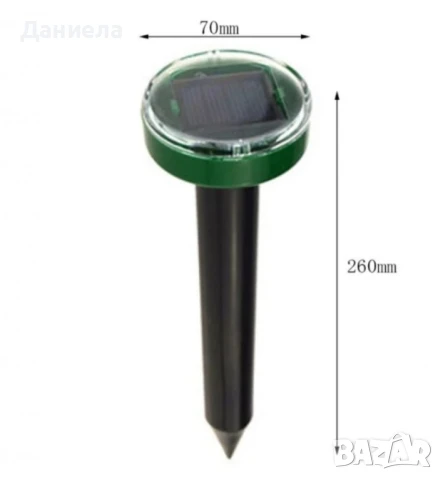 Соларен уред против къртици сляпо куче гризачи, мишки и плъхове, горски животни, снимка 12 - Други стоки за дома - 50680981