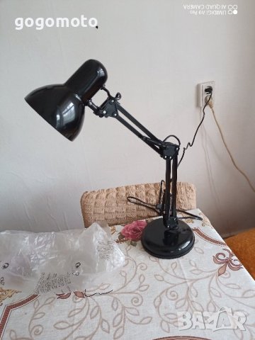 лампа шарнирна,Работна Лампа шарнирна,подвижна, Настолна лампа,за бюро,маса,тезгях,струг,, снимка 8 - Настолни лампи - 44404521