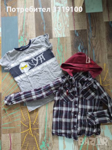 Лот - тениска и ризка за момченце