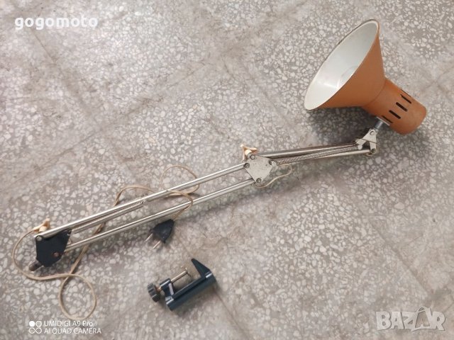 Работна Лампа шарнирна, подвижна, Настолна лампа,за бюро,маса,тезгях,струг,, снимка 10 - Други инструменти - 36369776