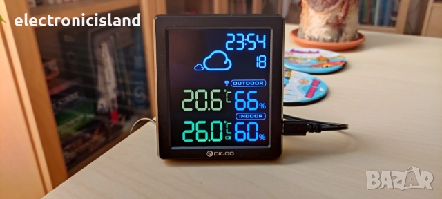 Метеорологична станция DIGOO DG-8647 с външен безжичен сензор,влажност,вътрешна и външна температура, снимка 10 - Друга електроника - 51654401
