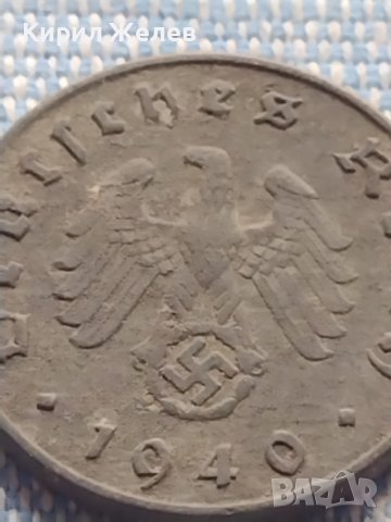 Монета 10 райхсфенинг 1940г. Германия Трети Райх с СХВАСТИКА за КОЛЕКЦИЯ 26692, снимка 6 - Нумизматика и бонистика - 42819966