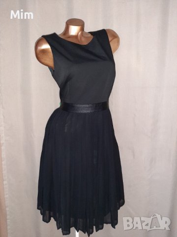 Н&М  42 Черна рокля солей с гол гръб , снимка 2 - Рокли - 40673746