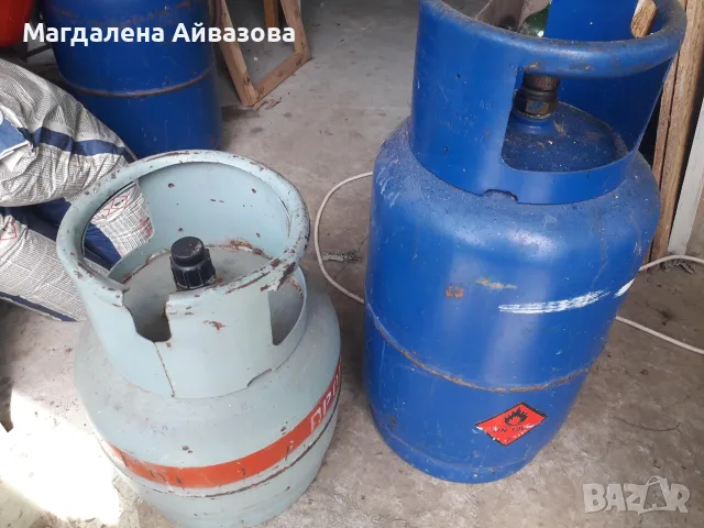 Бутилки газ- пропан бутан
