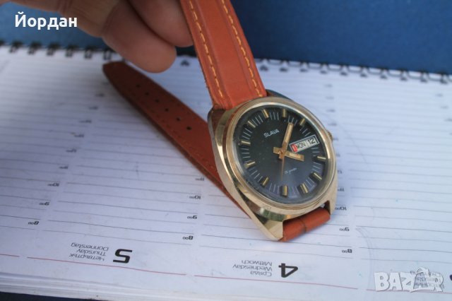 СССР мъжки часовник ''Слава'' 37 мм, снимка 3 - Мъжки - 40521223