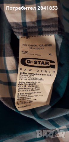 Мъжка риза G-star,XL, снимка 5 - Ризи - 34257844