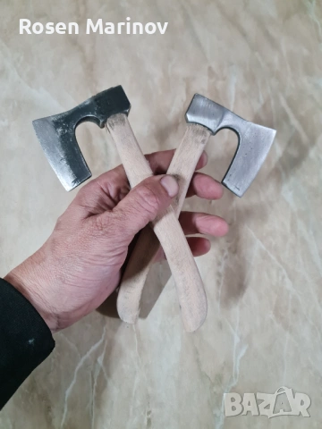 Мини брадвички Хобит  от  ресиорна стомана 65 г изковани  за декорация  :)  заточени  закалени  , снимка 2 - Декорация за дома - 53295056