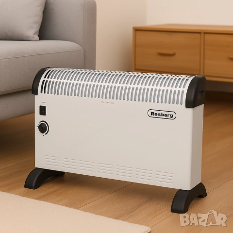 Конвекторна отоплителна печка Rosberg (2000W) и Rosberg (2000W с вентилатор) – 2000W, снимка 2 - Друга електроника - 51852390