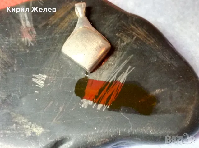 СТИЛЕН РОМБОИДЕН СРЕБЪРЕН МЕДАЛЬОН СРЕБРО ВИСОКА ПРОБА 48236, снимка 4 - Колиета, медальони, синджири - 48952831