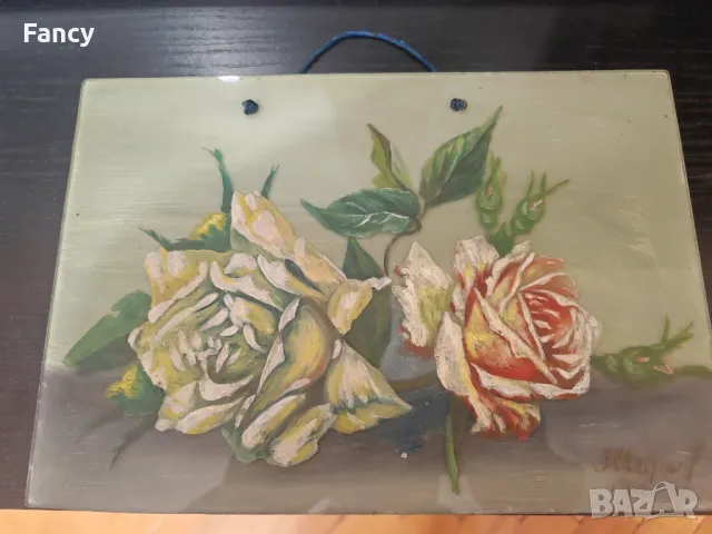 Картини върху стъкло 1960, снимка 12 - Антикварни и старинни предмети - 48343338