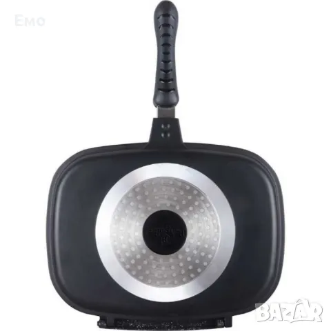 Тиган грил, двоен - 32x25cm, снимка 4 - Съдове за готвене - 48554572