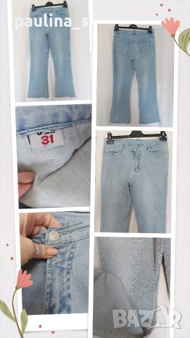 Два различни броя / Джинси и дънки с широки крачоли "C O G" bootcut / широки крачоли за над ботуши, снимка 16 - Панталони - 28551213