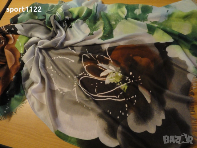 Италиански шал/кашмир и модал, снимка 2 - Шалове - 53976881