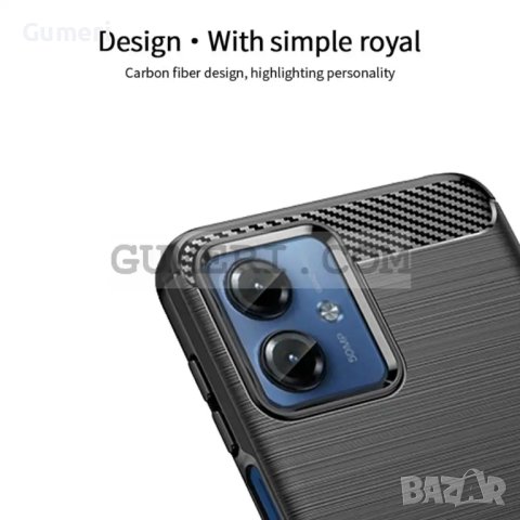 Motorola Moto G14 Противоударен Силиконов Гръб Карбон, снимка 6 - Калъфи, кейсове - 42208987