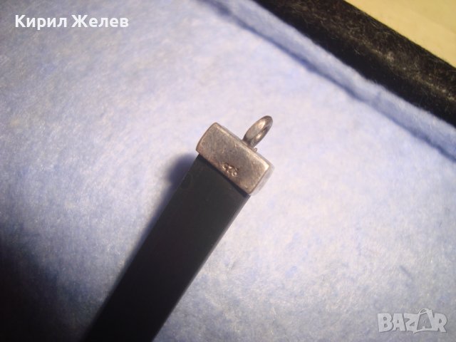 РОКАДЖИЙСКА СРЕБЪРНА МОДНА АРТ ГРИВНА СРЕБРО925 със СИЛИКОНОВА КАИШКА БУТИКОВО БИЖУ 27380, снимка 6 - Гривни - 36828746