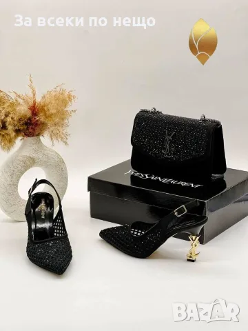 Yves Saint Laurent Дамски Сандали На Ток - Различни Цветове Код SEM-292, снимка 3 - Сандали - 55782931