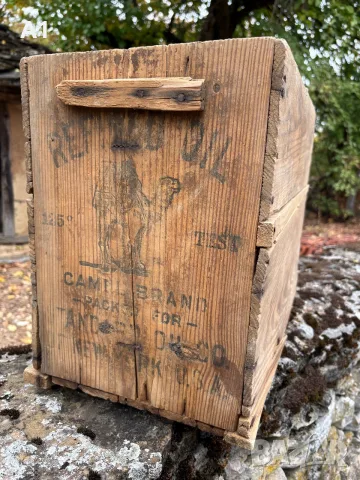 Стар продоволствен сандък-Царско време, снимка 3 - Антикварни и старинни предмети - 56481083