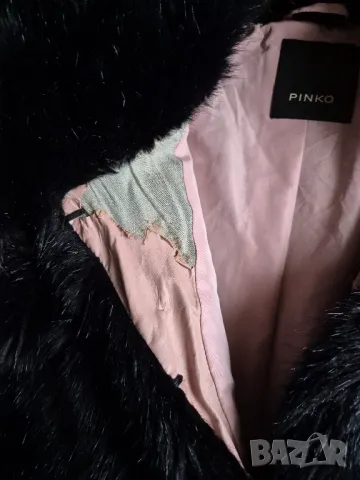 Pinko късо пухкава палто, снимка 4 - Палта, манта - 48449386