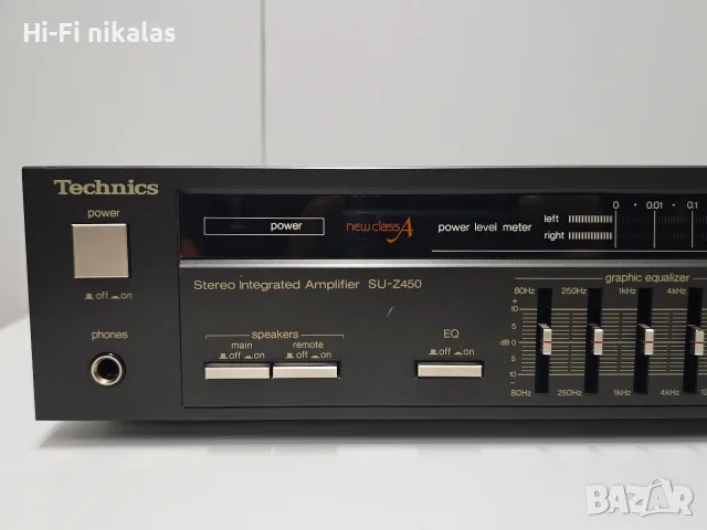 стерео усилвател ретро Hi-Fi TECHNICS SU-Z450, снимка 2 - Ресийвъри, усилватели, смесителни пултове - 56373315