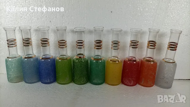 Юзчета с посипка различни цветове 50 мл, тънкостенни, един лот 