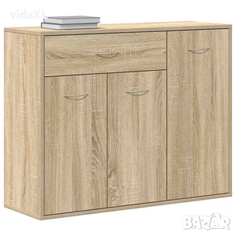 vidaXL Бюфет, дъб сонома, 88x30x70 см, инженерно дърво, снимка 10 - Бюфети - 56147763