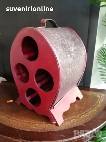 Дървена стойка за бутилки, снимка 2 - Аксесоари за кухня - 38797458