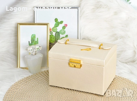 Кутия за бижута, органайзер с огледало и чекмеджета, снимка 12 - Органайзери - 52549986