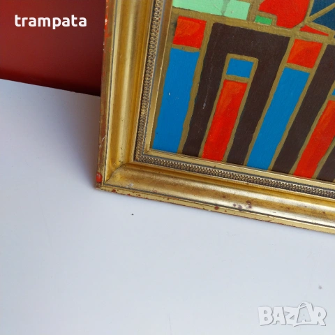 НАЙ ДОБРАТА ОФЕРТА Абстрактна живопис в египетски стил,Колаж, Египетска иконография, снимка 7 - Картини - 53066147