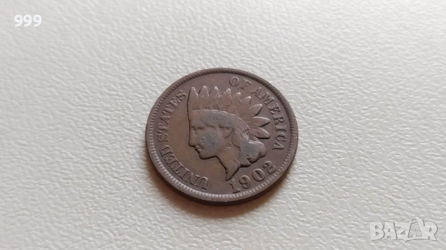 1 цент 1902 САЩ - Индианска глава - №2, снимка 1