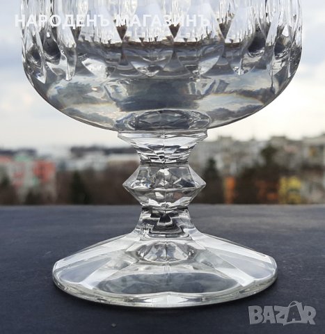 Немски кристал кристален сервиз чаши коняк вино, снимка 6 - Други ценни предмети - 44421435