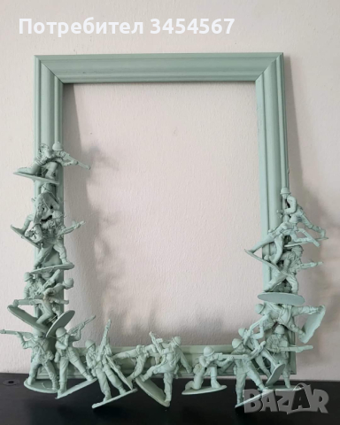 Ръчно изработена рамка с войници , снимка 2 - Други - 44642478