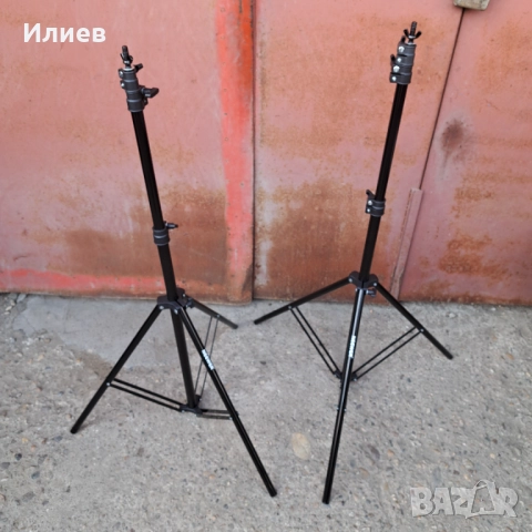 Комплект студийно осветление GEEKOTO, 2 светлини със статив и софтбокс