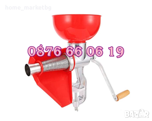Алуминиева ръчна доматомелачка, машинка за мелене на домати, снимка 2 - Други - 51842579
