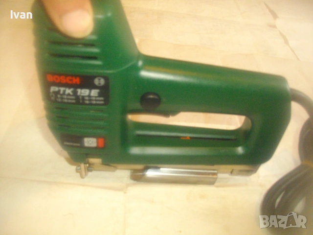 Като нов BOSCH PTK19E Немски оригинал ЕЛ.ТАКЕР БОШ Старо качество 1991г.Комбиниран 19мм с ел.контрол, снимка 9 - Такери - 54017679