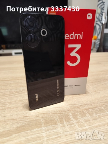XIAOMI REDMI 13 BLACK 6.79 инча, 128 GB, RAM 6 GB, 108+2 MP, снимка 2 - Xiaomi - 52957260