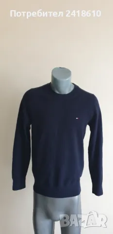 Tommy Hilfiger Cotton Knit Mens Size S  ОРИГИНАЛ! Мъжки Памучен Пуловер!, снимка 7 - Пуловери - 49336807