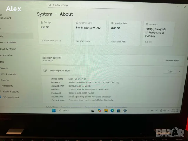 Lenovo ThinkPad 13 Gen2, снимка 6 - Лаптопи за работа - 55953377