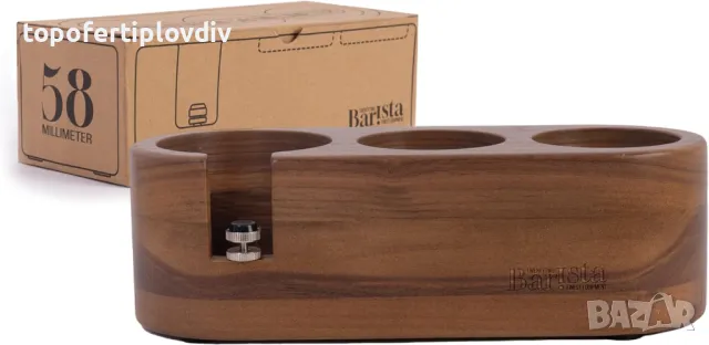 Дървена Станция за тампери за кафемашина, снимка 6 - Кафемашини - 49302534