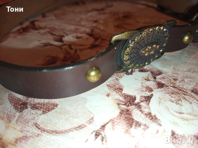 MADELEINE Италиански Дамски Колан от Естествена Кожа Нов 95см., снимка 9 - Колани - 52777302