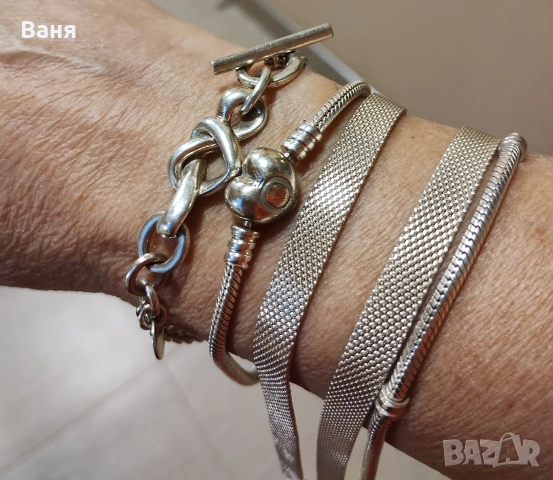 Оригинални гривни Пандора , снимка 2 - Гривни - 53904300