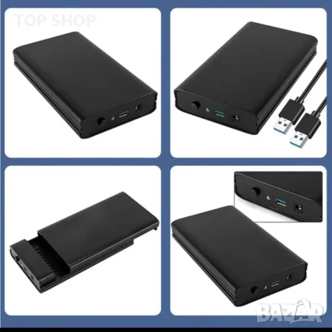 USB 3.0 3.5 инча SATA III твърд диск кутия 3.5 инча HDD, снимка 4 - Друга електроника - 48735358
