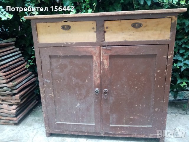 Кухненски бюфет от Царско време. , снимка 2 - Шкафове - 37759736