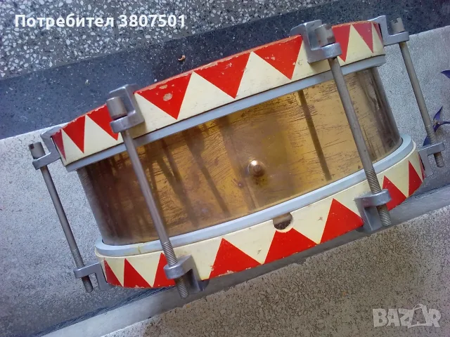 Походен барабан-антика, снимка 3 - Ударни инструменти - 56087064
